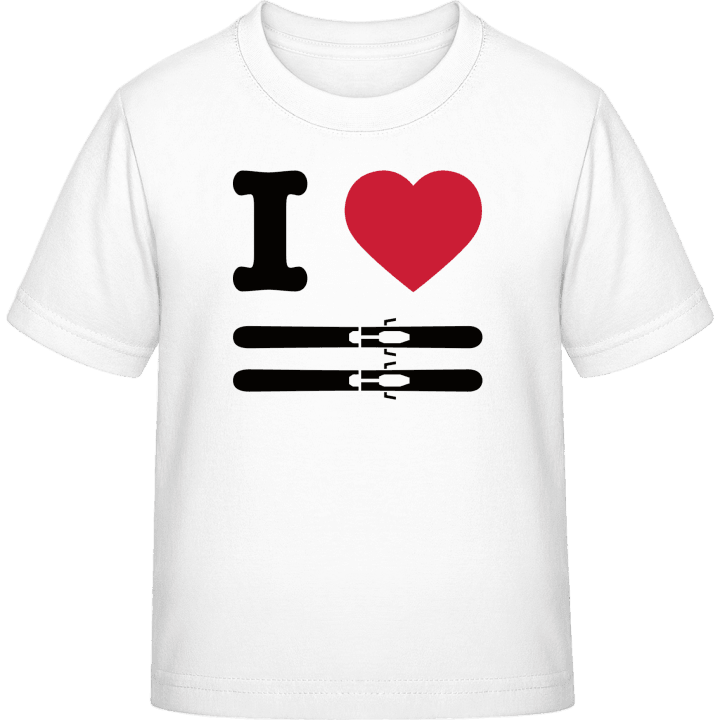 I Heart Skiing T-shirt pour enfants contain pic