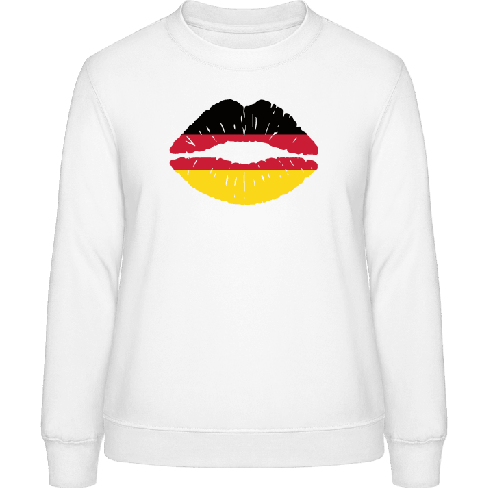 German Kiss Flag Sweatshirt för kvinnor contain pic