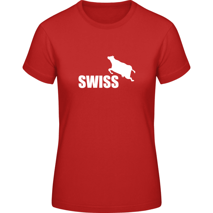 Swiss Cow T-shirt för kvinnor contain pic