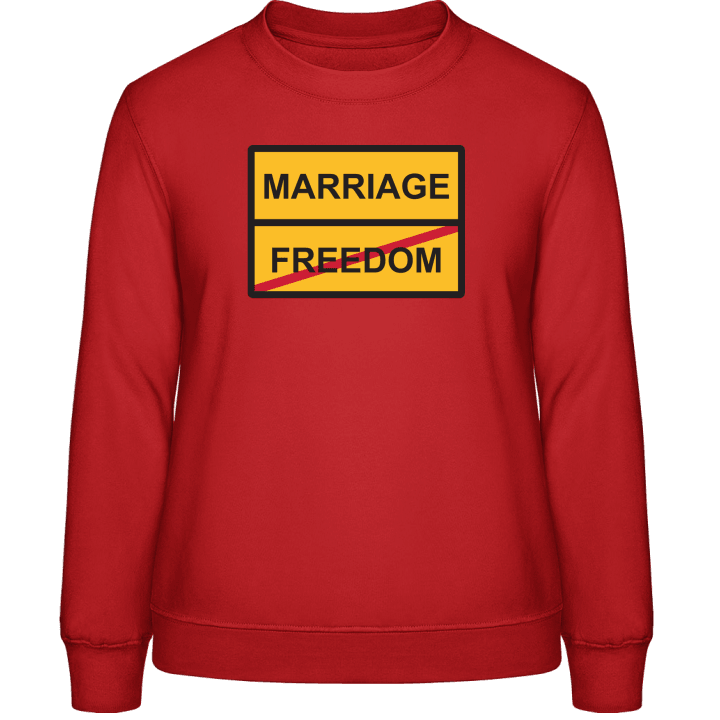 Marriage Freedom Felpa donna contain pic