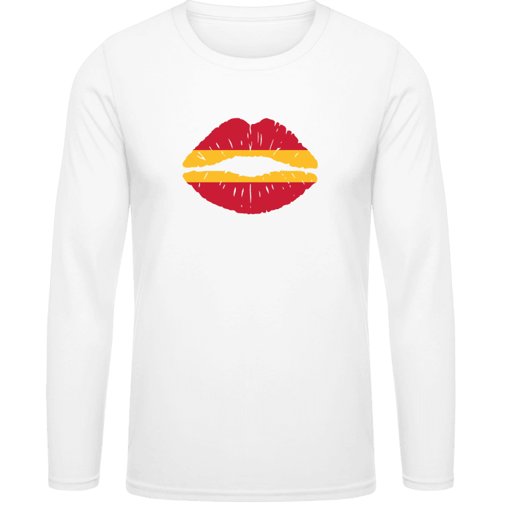 Spanish Kiss Flag Shirt met lange mouwen contain pic