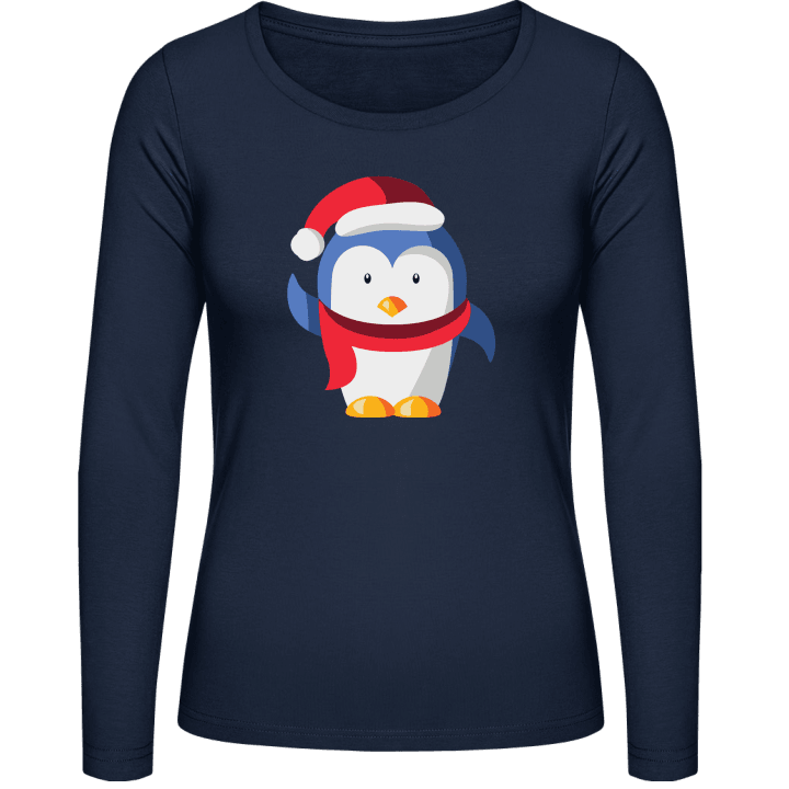 Christmas Penguin Vrouwen Lange Mouw Shirt 0 image