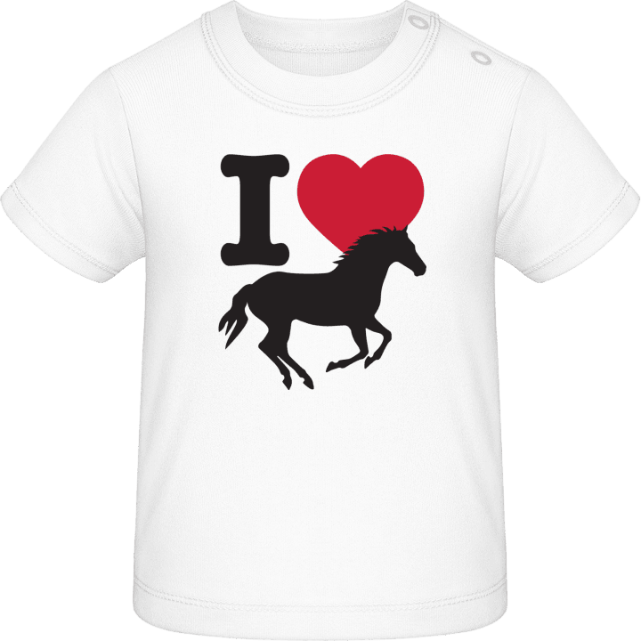 I Love Horses Baby T-Shirt 0 image