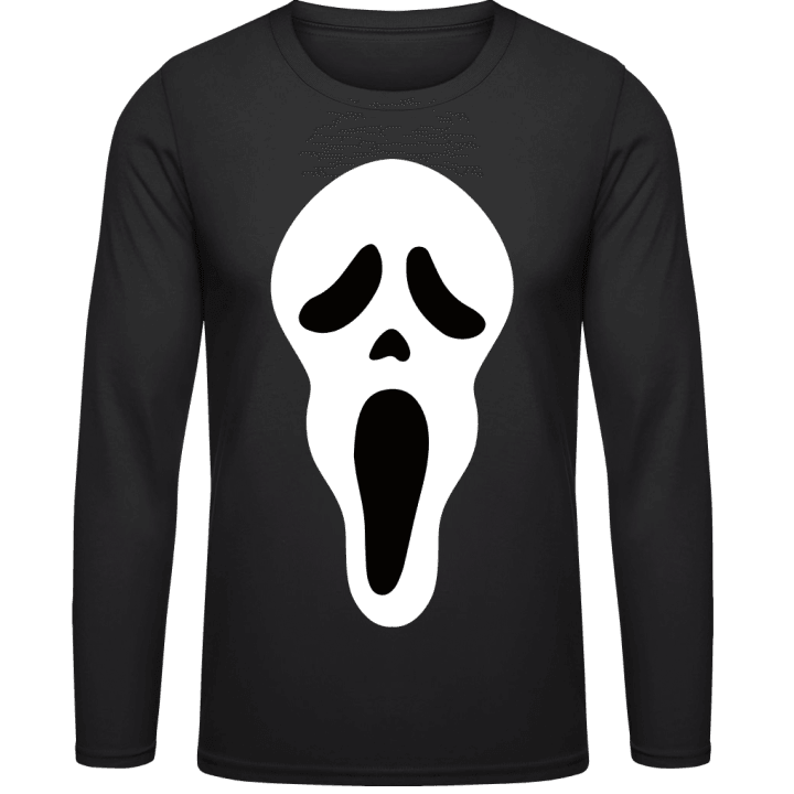 Halloween Scary Mask Langermet skjorte contain pic