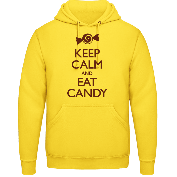 Keep Calm and Eat Candy Felpa con cappuccio contain pic
