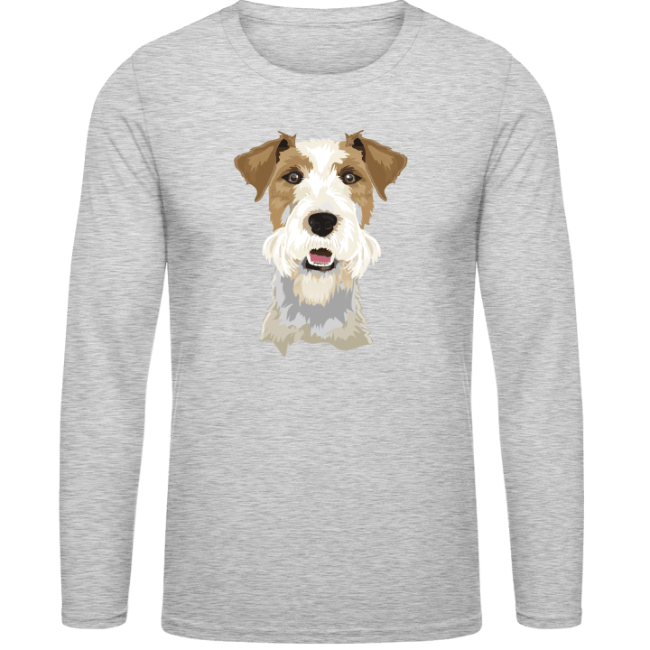 Fox Terrier Kopf Realistisch Langarmshirt 0 image