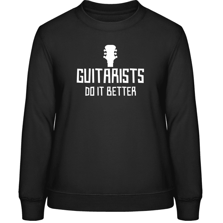 Guitarists Do It Better Sweatshirt för kvinnor contain pic