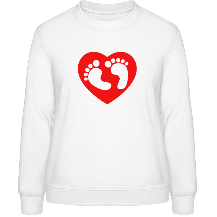 Baby Feet Heart Sweatshirt för kvinnor 0 image