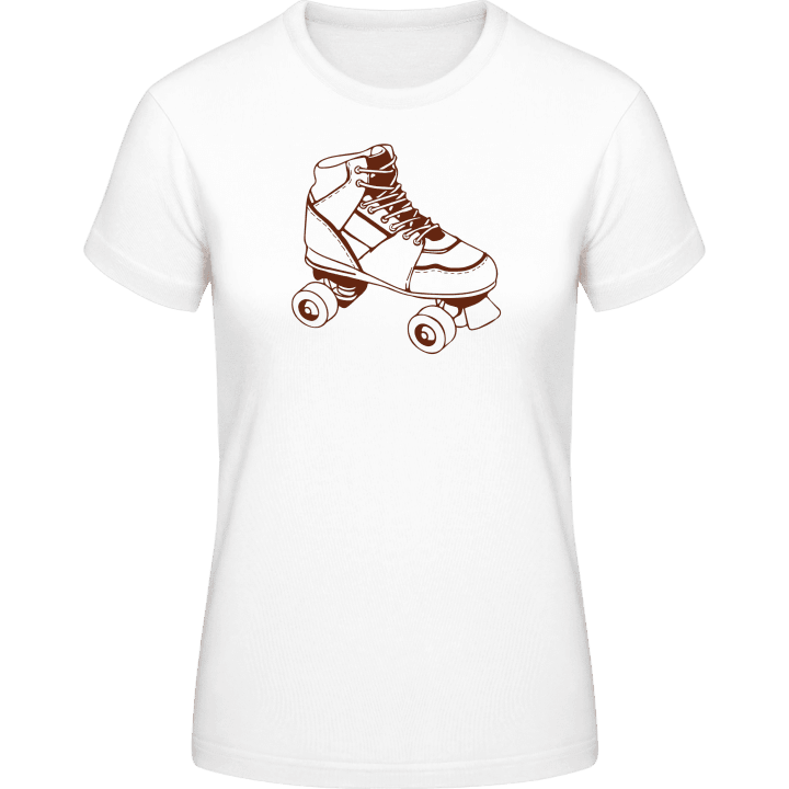 Skates Outline T-skjorte for kvinner contain pic