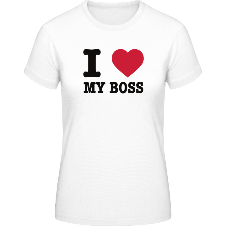 I Love My Boss T-shirt för kvinnor 0 image