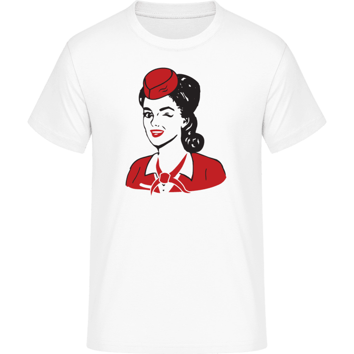Retro Stewardess T-skjorte 0 image