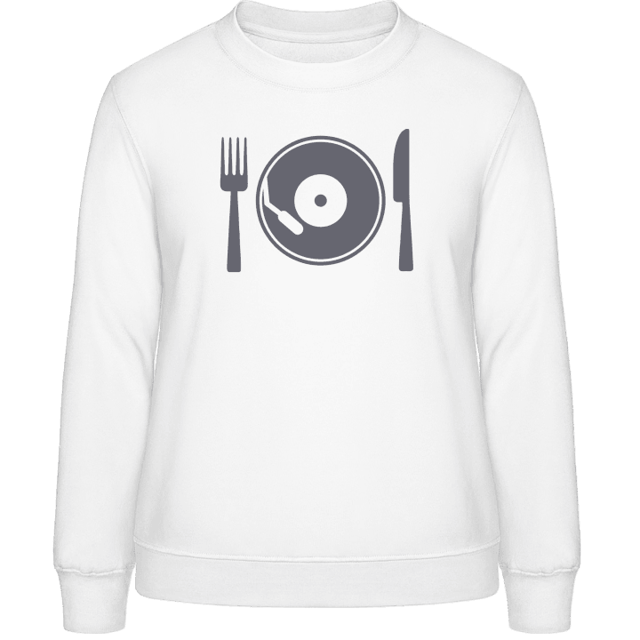 Vinyl Food Frauen Sweatshirt contain pic