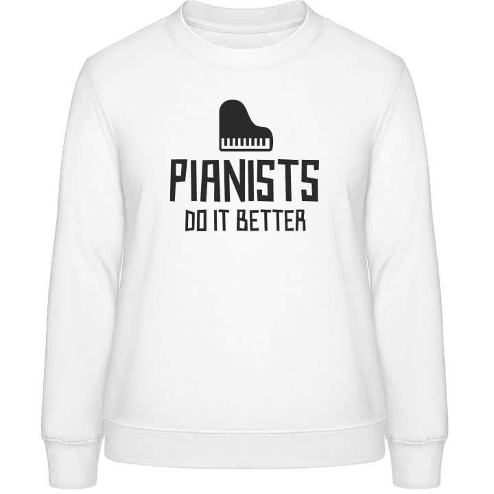 Pianists Do It Better Sweatshirt för kvinnor contain pic