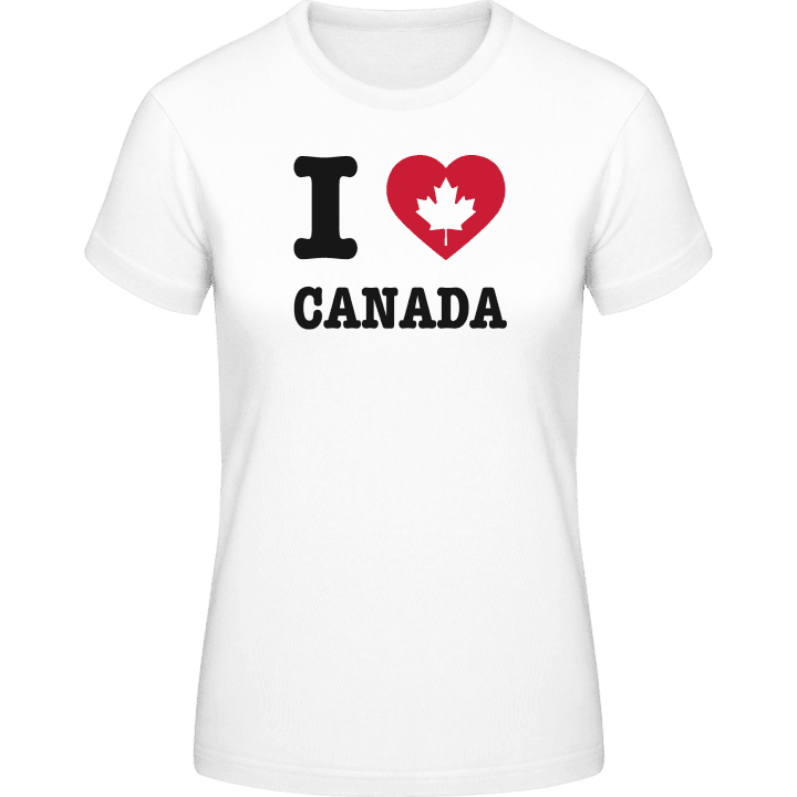 I Love Canada T-skjorte for kvinner contain pic