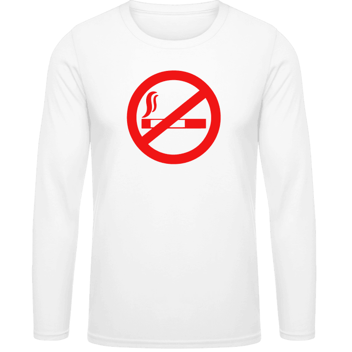 No Smoking T-shirt à manches longues contain pic