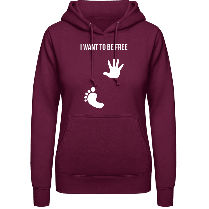 I Want To Be Free Baby On Board Hoodie för kvinnor 0 image