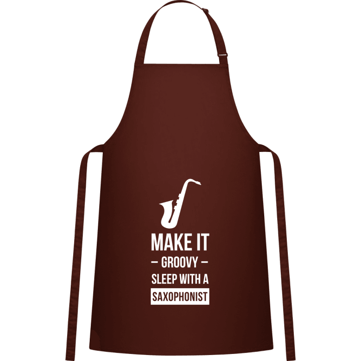 Make It Groovy Sleep With A Saxophonist Kitchen Apron contain pic
