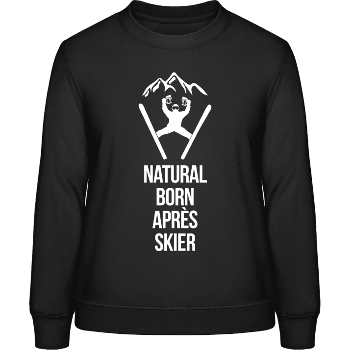 Natural Born Après Skier Sweatshirt för kvinnor contain pic