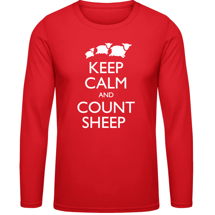 Keep Calm And Count Sheep Long Sleeve Shirt 0 image