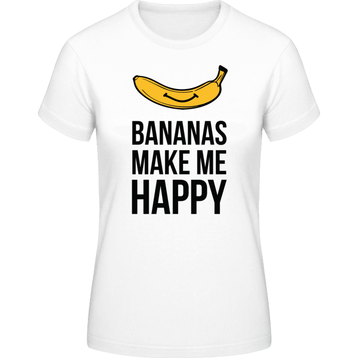 Bananas Make me Happy T-shirt för kvinnor 0 image