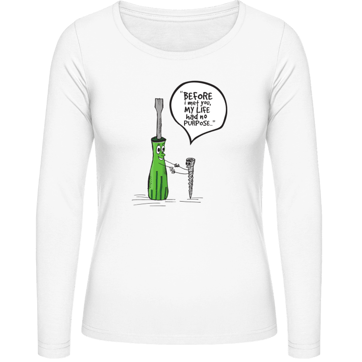 Before I Met You My Life Had No Purpose T-shirt à manches longues pour femmes 0 image