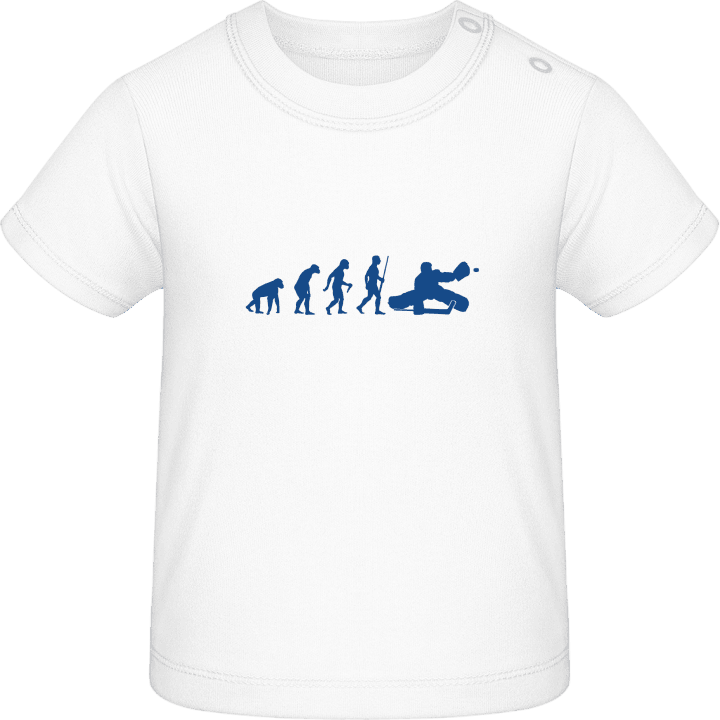 Ice Hockey Keeper Evolution Baby T-Shirt contain pic