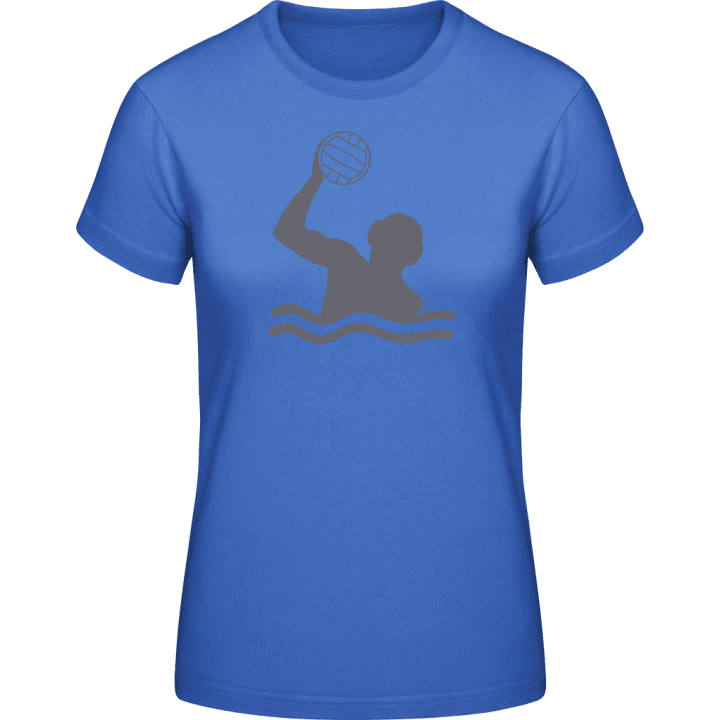 Water Polo Player Silhouette Vrouwen T-shirt contain pic