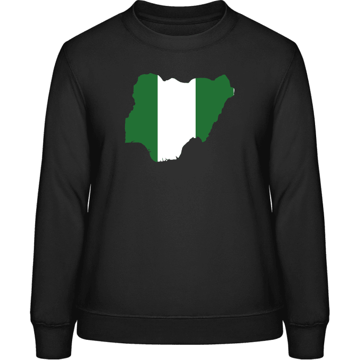 Nigeria Map Flag Sweatshirt för kvinnor contain pic