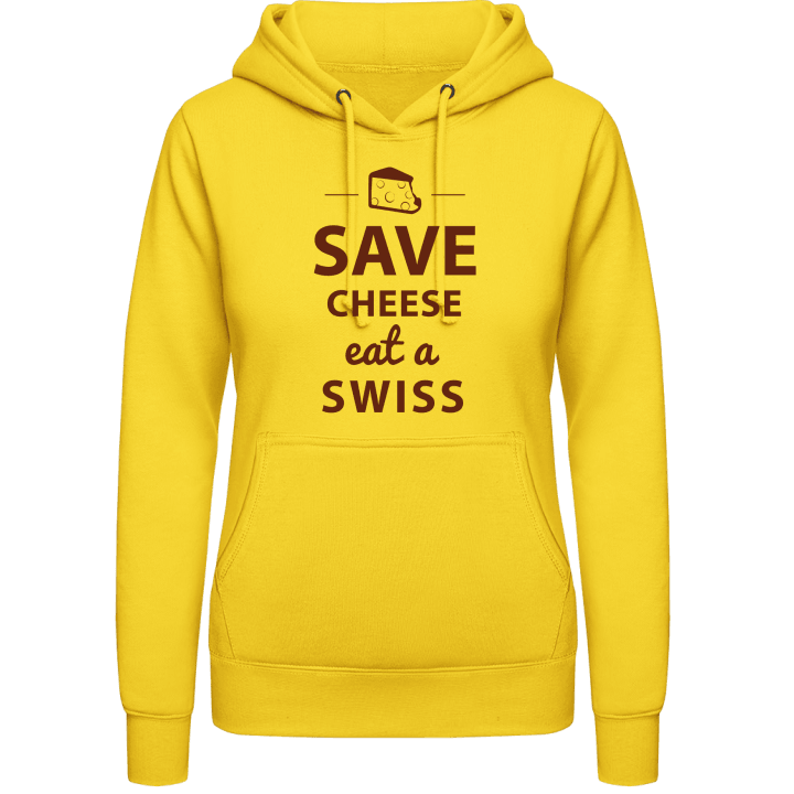 Save Cheese Eat A Swiss Hettegenser for kvinner 0 image