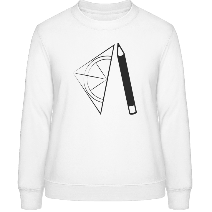 Geometry Pencil Triangle Vrouwen Sweatshirt contain pic