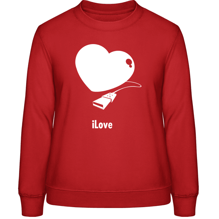 iLove Sweatshirt för kvinnor contain pic