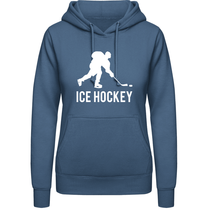Ice Hockey Sports Felpa con cappuccio da donna contain pic