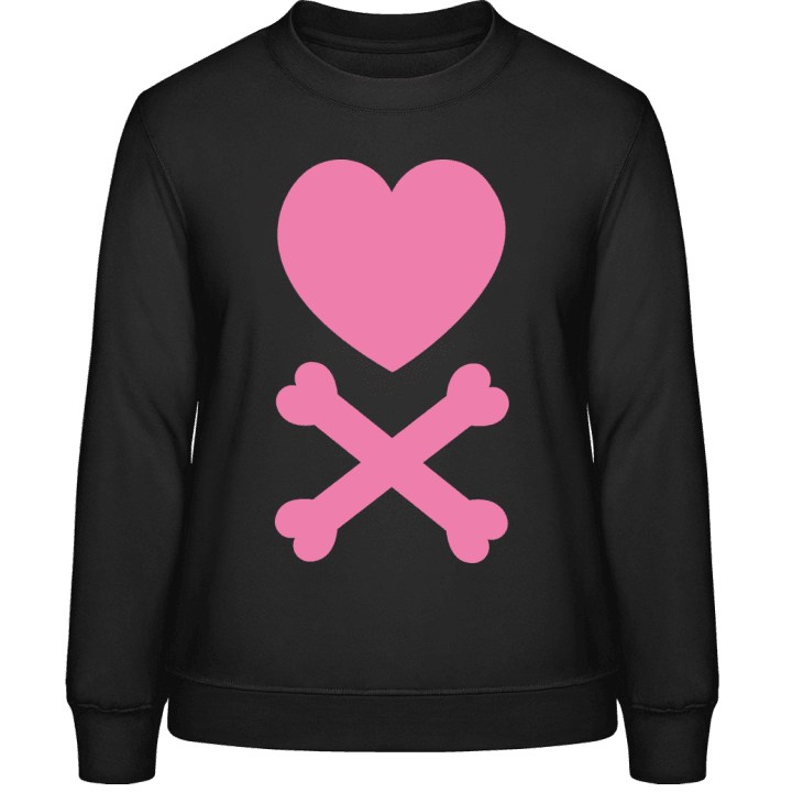 Love Skull Sweatshirt för kvinnor contain pic