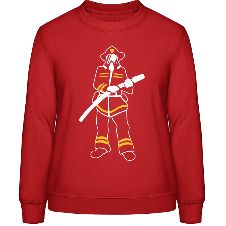 Firefighter Silhouette Women Sweatshirt contain pic