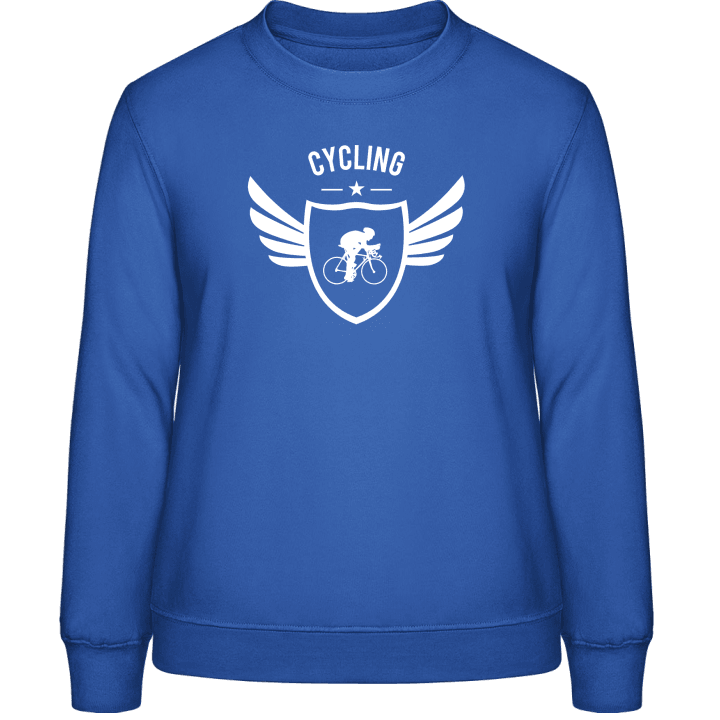 Cycling Star Winged Sweatshirt för kvinnor contain pic