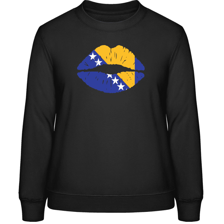 Bosnia-Herzigowina Kiss Flag Sweatshirt för kvinnor contain pic