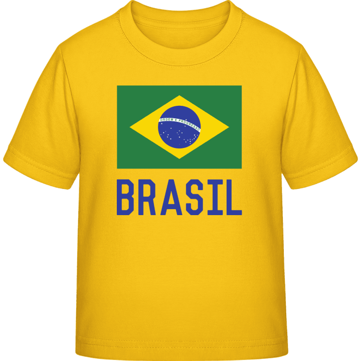 Brasilian Flag T-skjorte for barn contain pic
