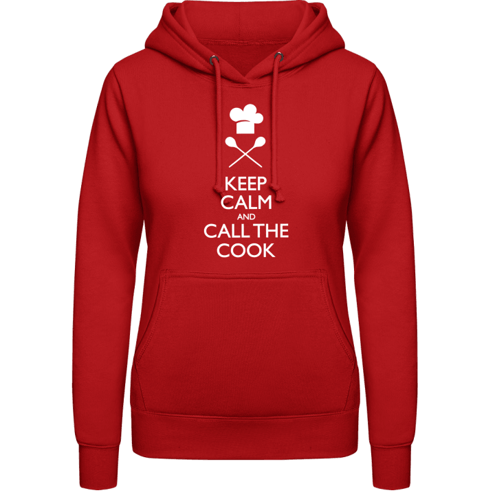 Keep Calm And Call The Cook Hoodie för kvinnor contain pic