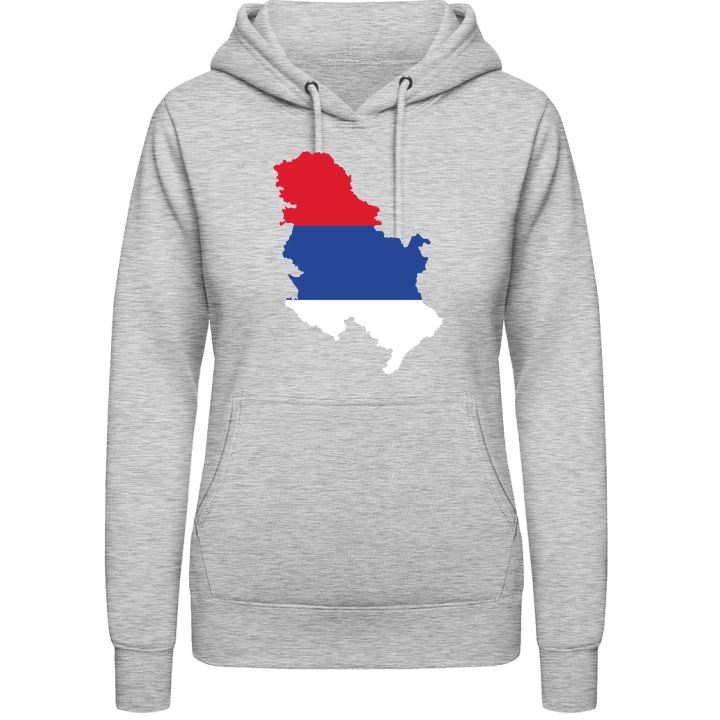 Carte Serbie Sweat à capuche pour femme contain pic