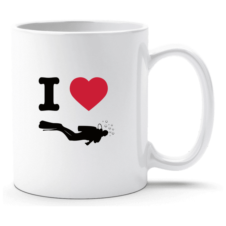 I Heart Diving Tasse contain pic