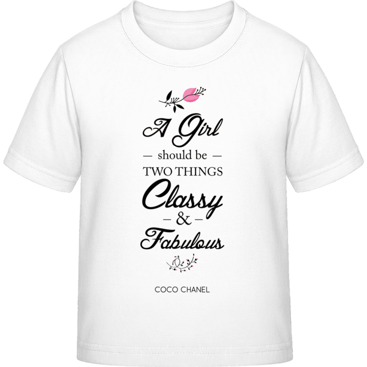 A Girl Should be Classy and Fabulous T-skjorte for barn 0 image