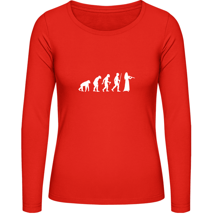Flute Evolution Female Women long Sleeve Shirt contain pic