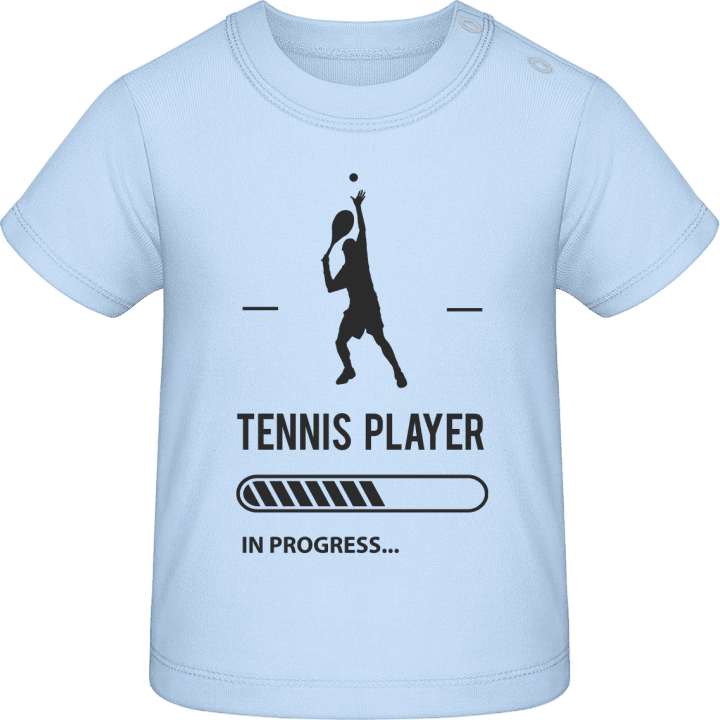 Tennis Player in Progress Camiseta de bebé contain pic
