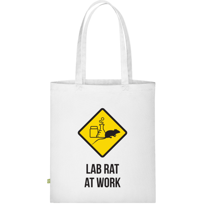 Lab Rat At Work Stoffen tas contain pic