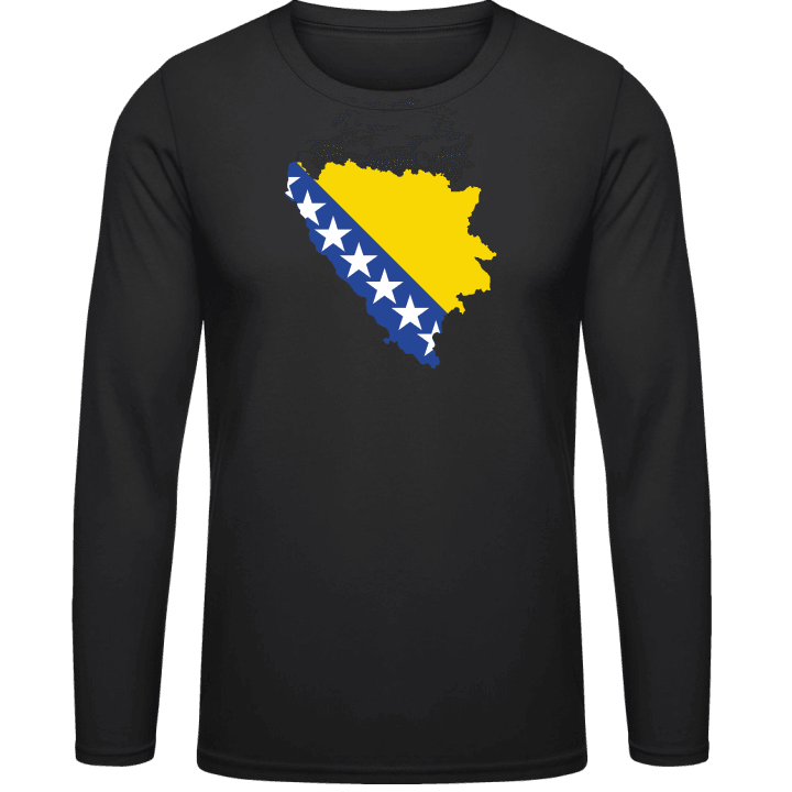 Bosnia Map Langermet skjorte contain pic