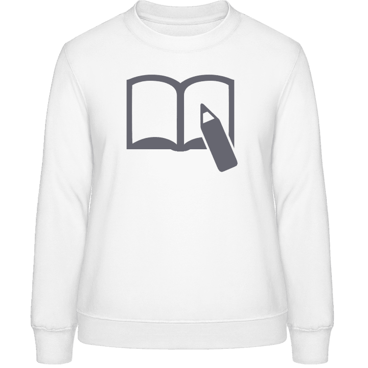 Pencil And Book Writing Sweatshirt för kvinnor contain pic