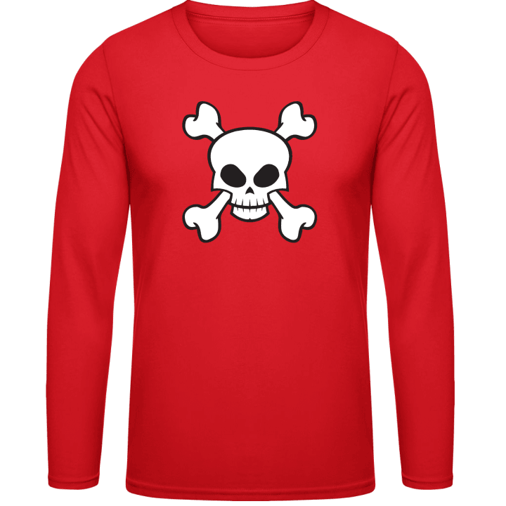 Skull And Crossbones Pirate Langarmshirt 0 image