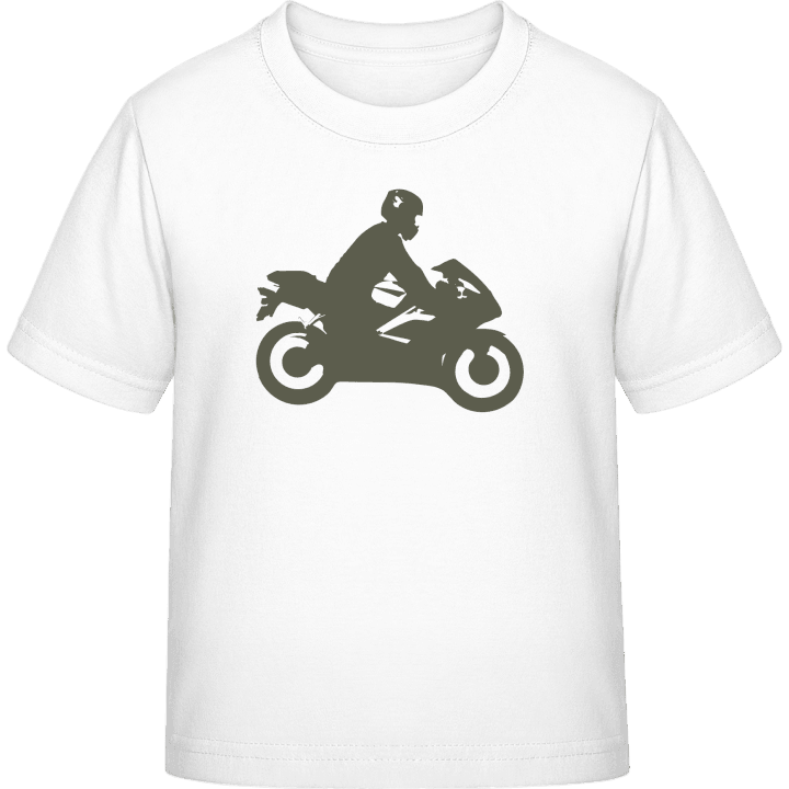 Motorcyclist Silhouette T-shirt til børn 0 image