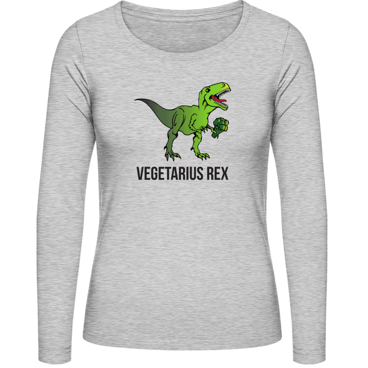Vegetarius Rex Kvinnor långärmad skjorta contain pic