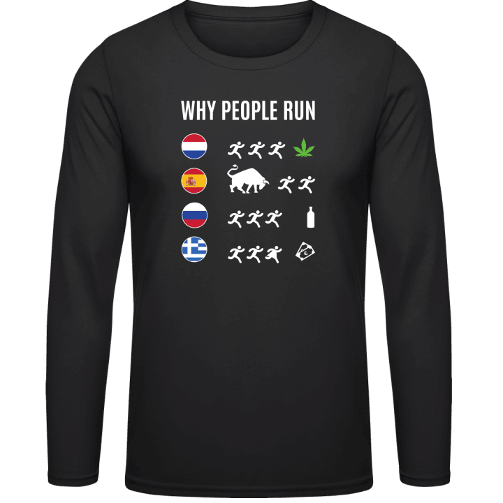 Why People Run Part 2 Langarmshirt contain pic